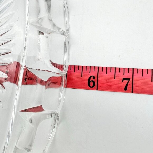 Serving Dish 12 x 5 x 2 Clear Glass Scalloped Oval - Picture 7 of 7
